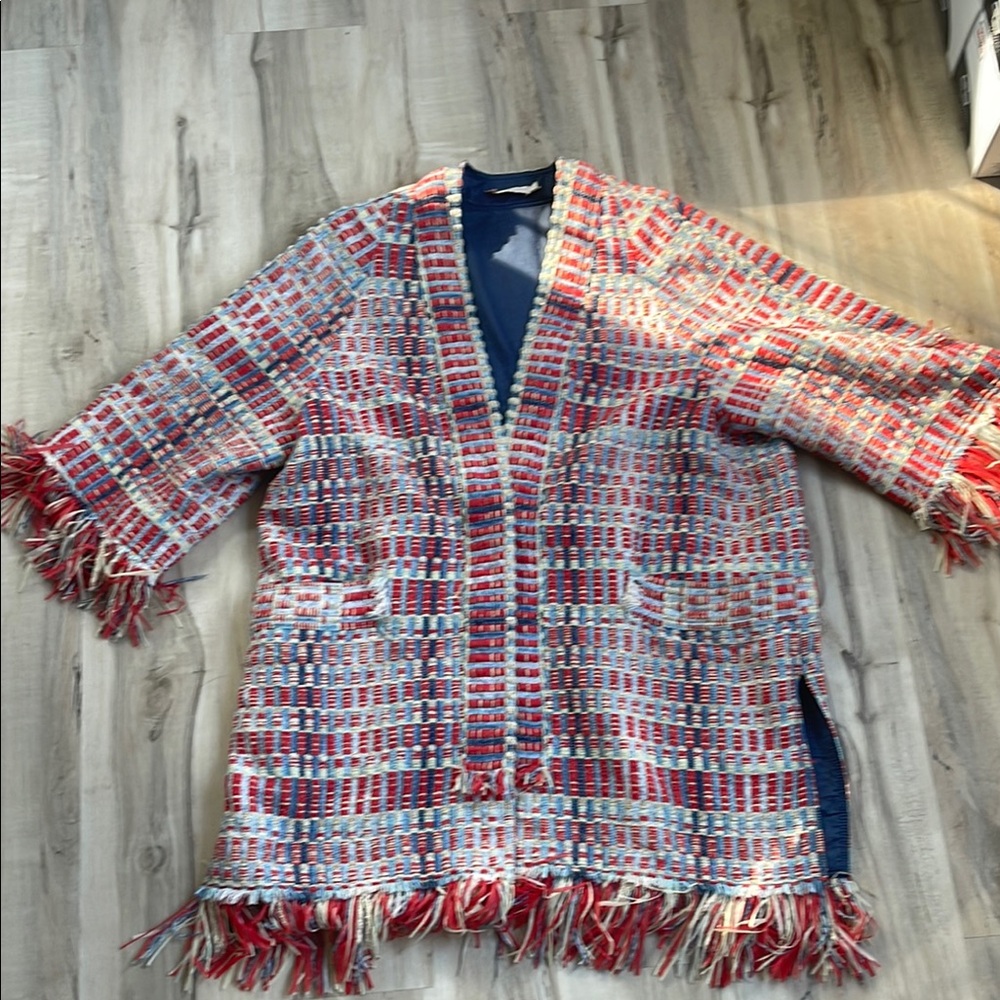 Multicolor Fringed Women's Sweater